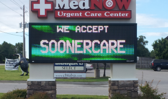 LED message sign in Broken Arrow OK