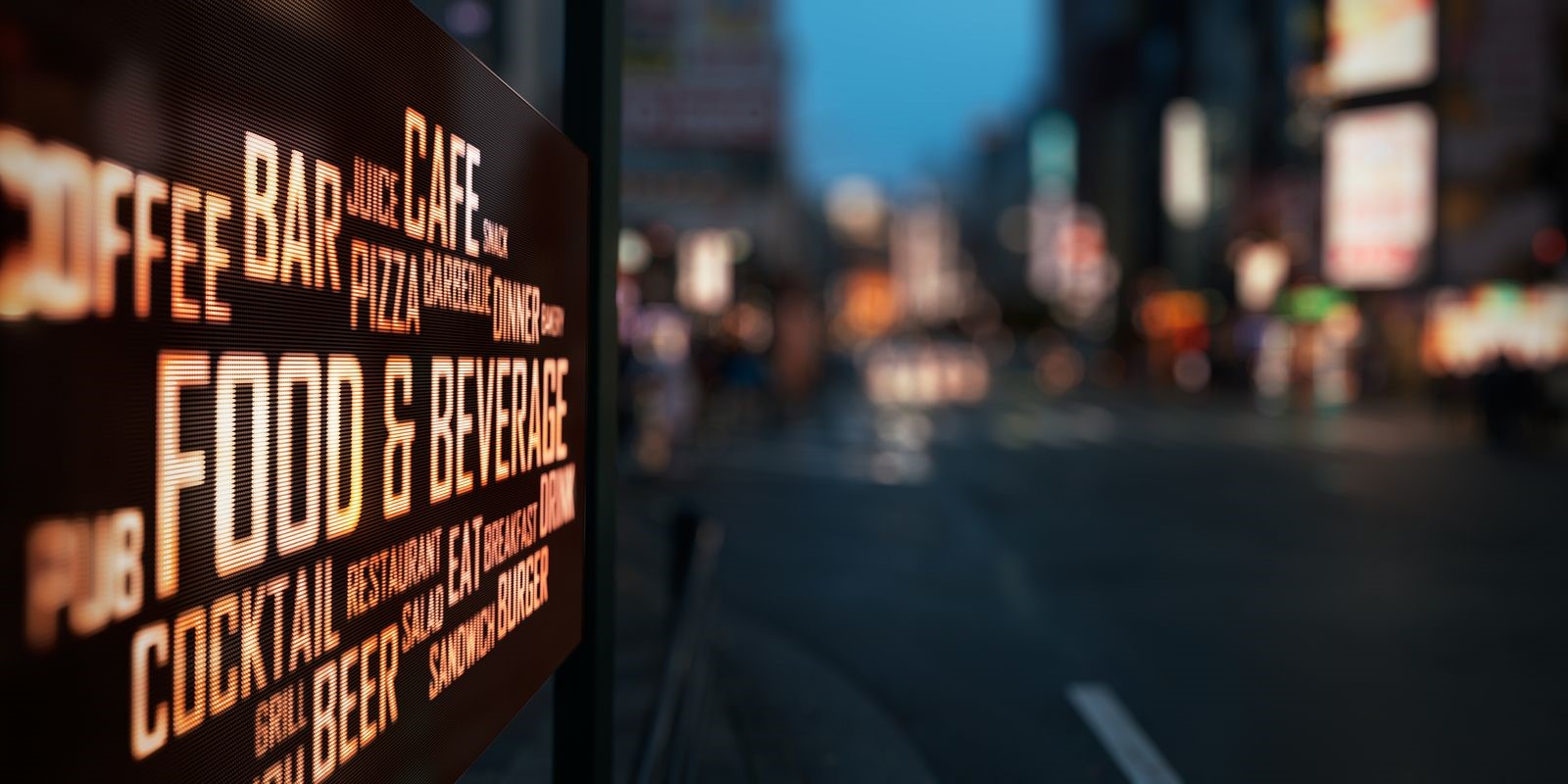 Use LED Message Signs to Display the Specials at Popular Restaurants